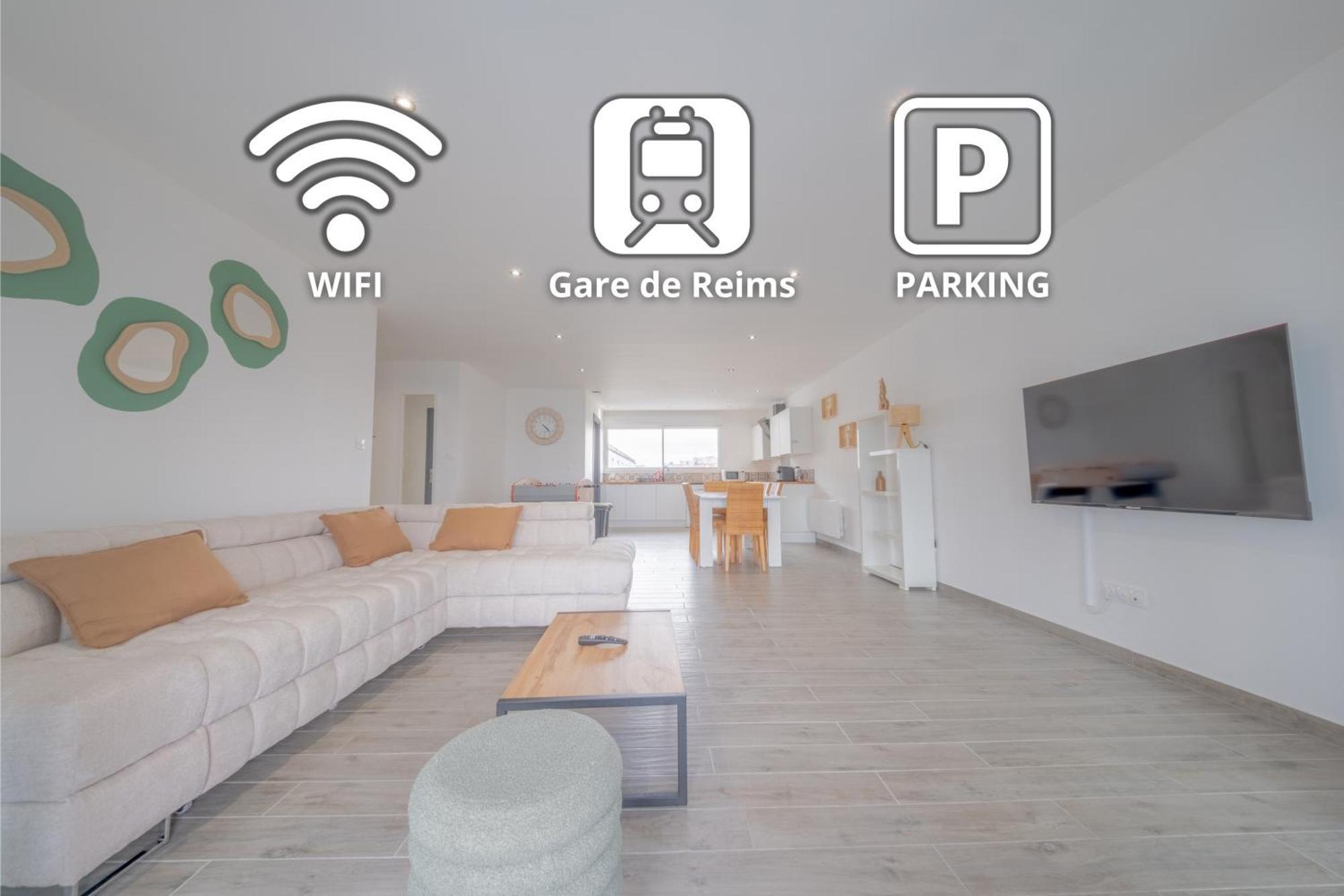 Ferienwohnung Le Trianon - Parking Prive Reims Exterior foto